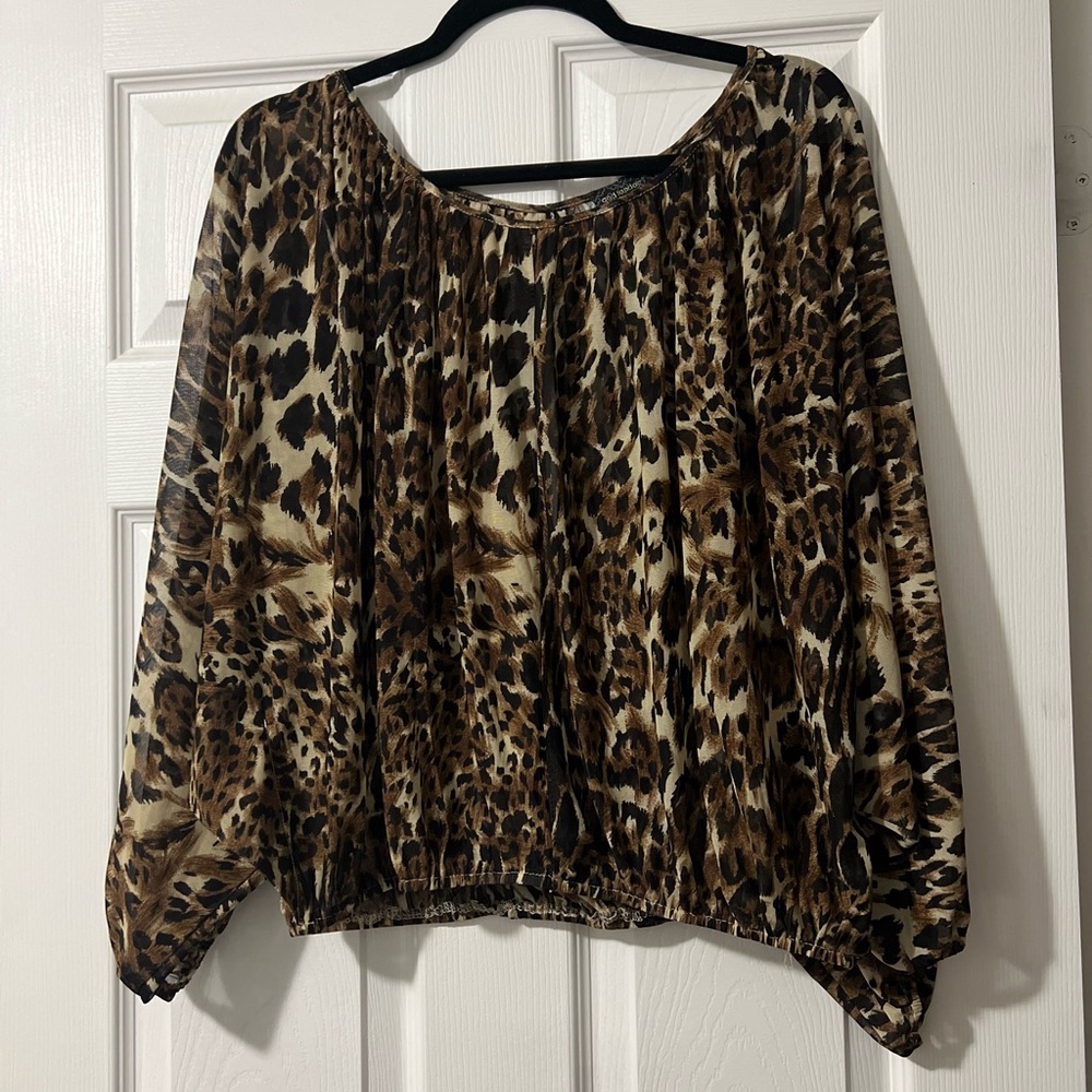 Leopard Print Women's Top
